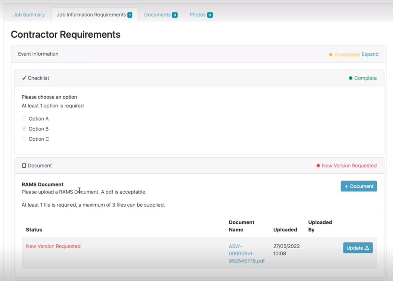 How does a Contractor complete their requirements?