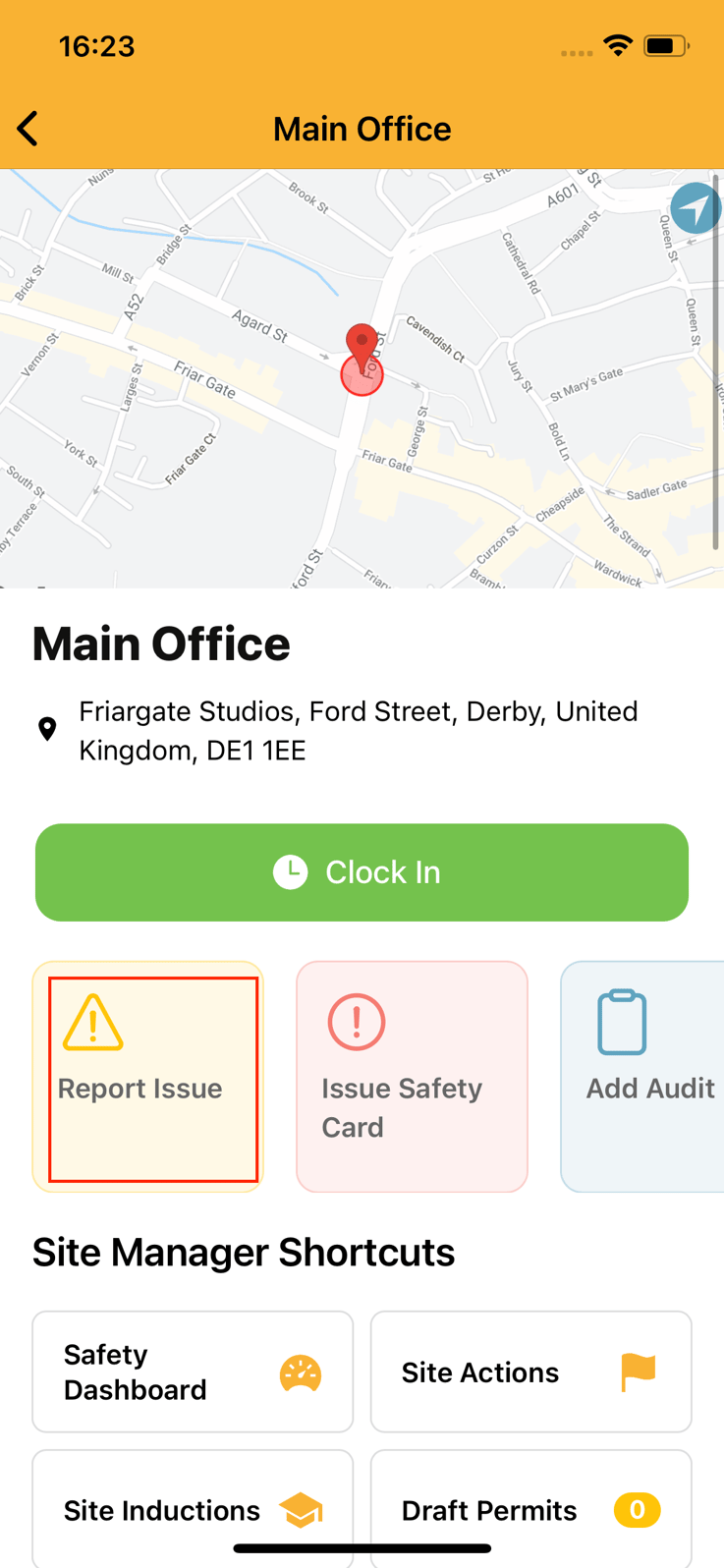 How Do I Report an Issue In The App?