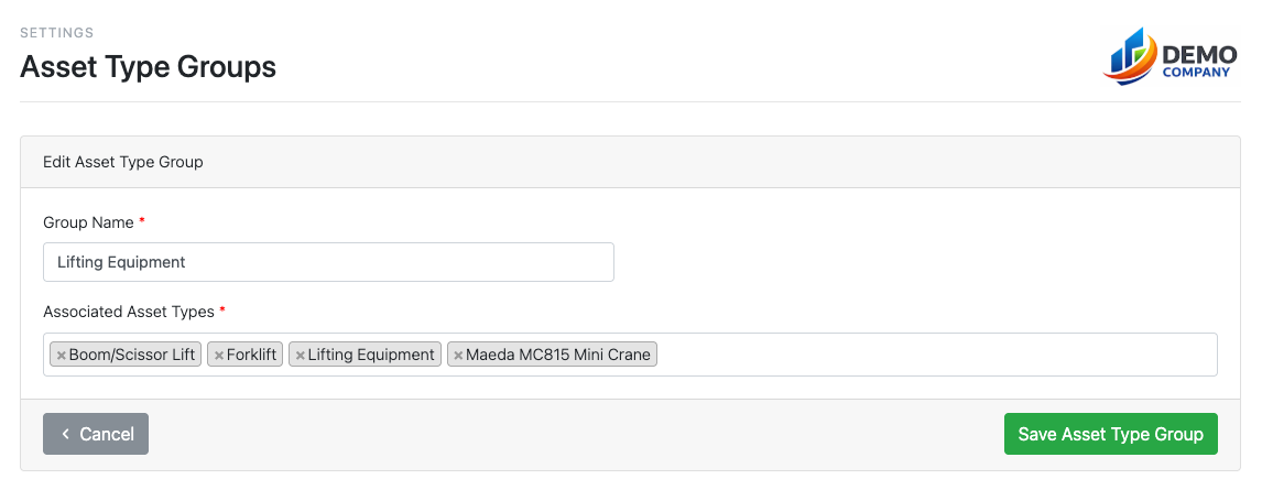 Asset group type